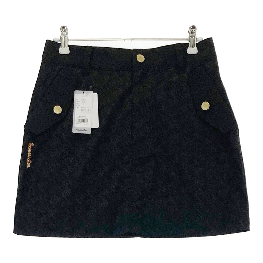 サイズ M RESURRECTION レザレクション スカート 総柄 ブラック系 240101443010 ゴルフウェア レディース ストスト