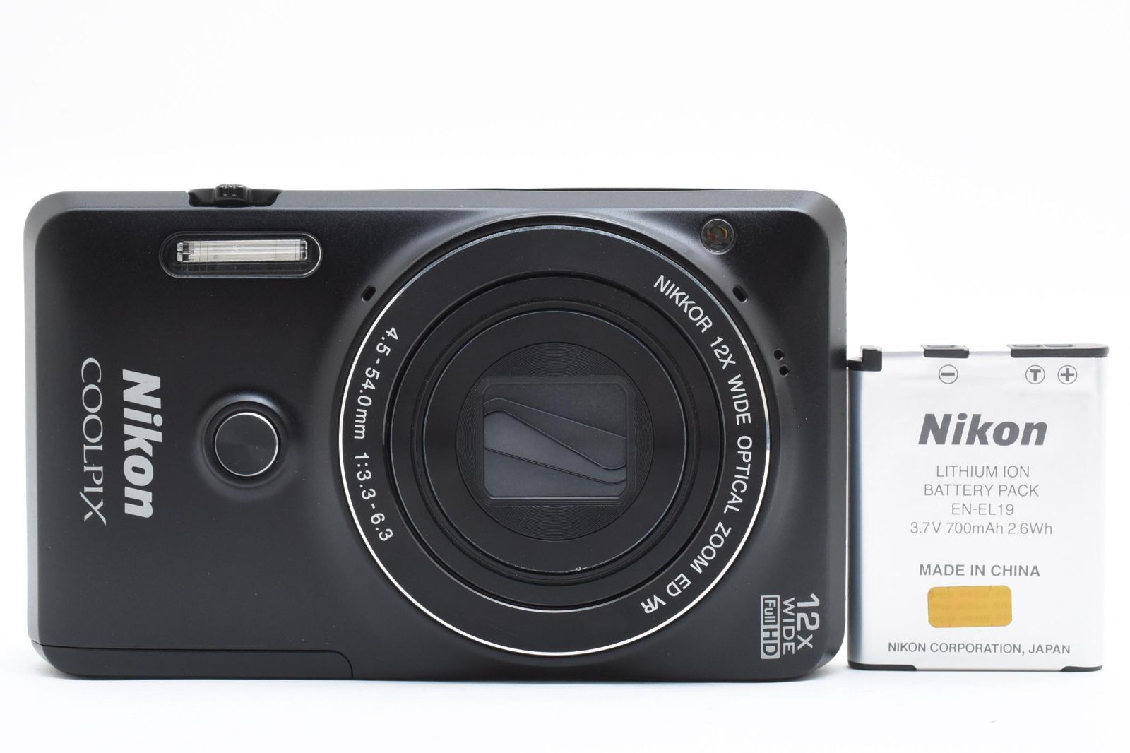 良品】Nikon COOLPIX S6900 デジタルカメラカメラ ブラック 【公式通販】