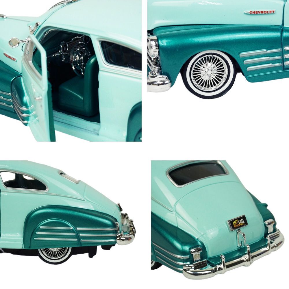 新品 1/24 箱入り ミニカー MOTOR MAX 1:24 1948 CHEVY AEROSEDAN