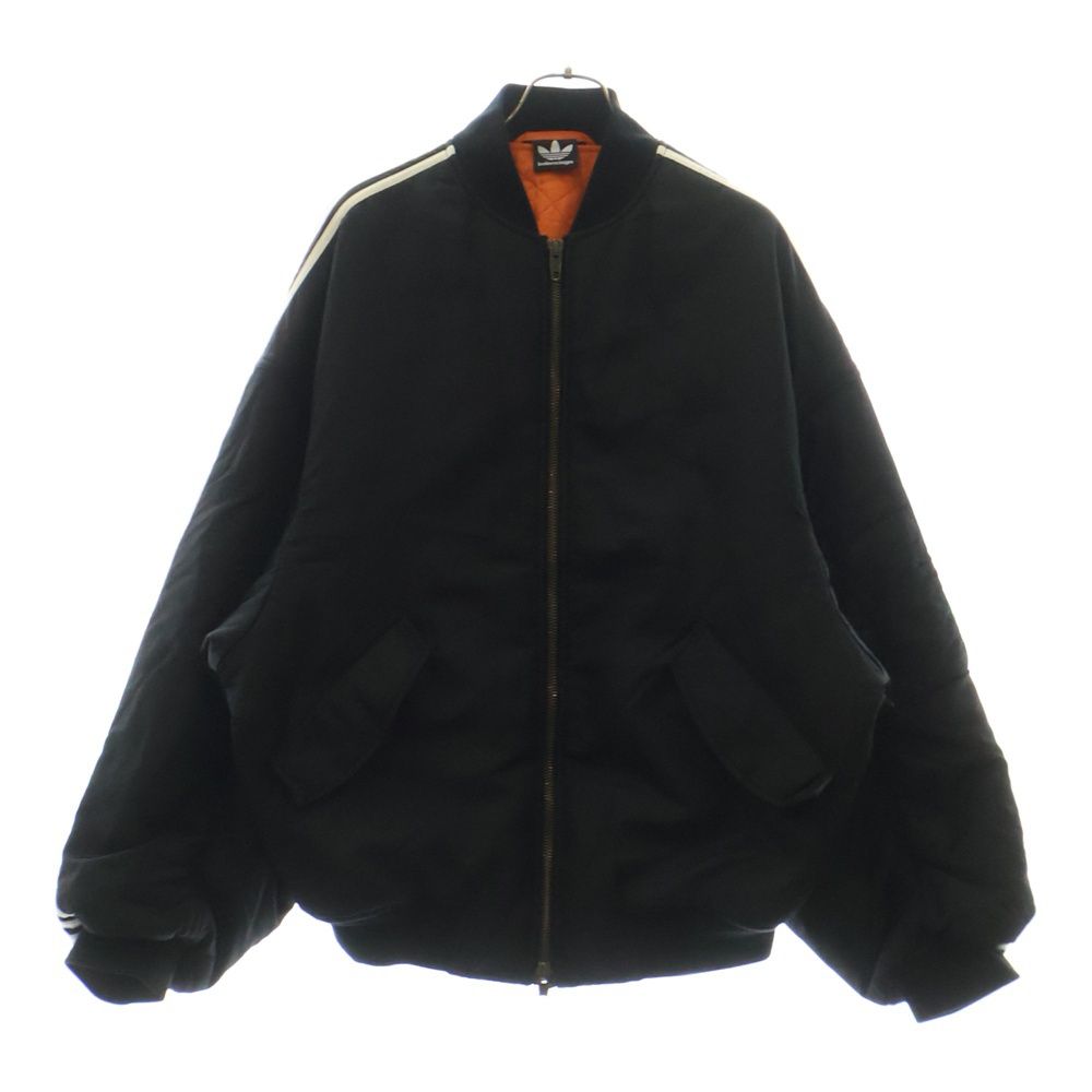 BALENCIAGA バレンシアガ 23SS ×adidas MA-1 SIDE LINE BOMBER JACKET アディダス サイドライン ボンバージャケット ブラック 725335