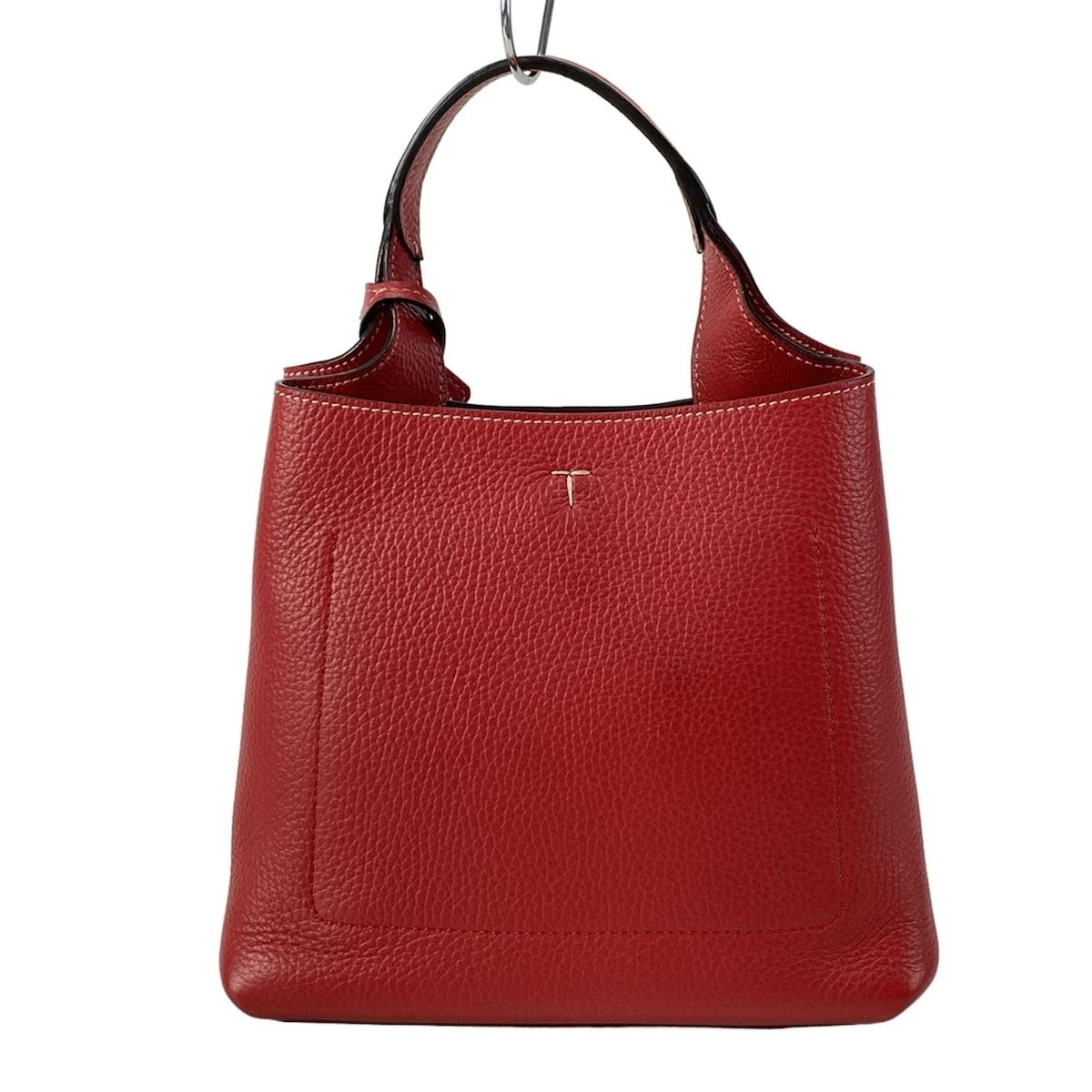 エンボス加工 赤 トートバッグトッズ　早い者勝ち即売れ御免 TOD'S(トッズ) ハンドバッグ美品 レザー バッグ ミニ
