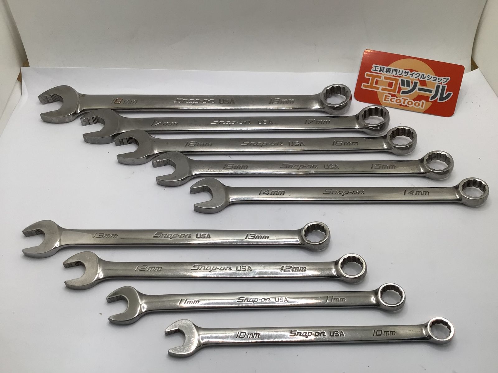 品 〇Snap-on|スナップオン コンビネーションレンチセット 9本セット SOEXM 10～18mm IT7FWEQ1PDB4 エコツール小牧ｲﾝﾀｰ店 M02