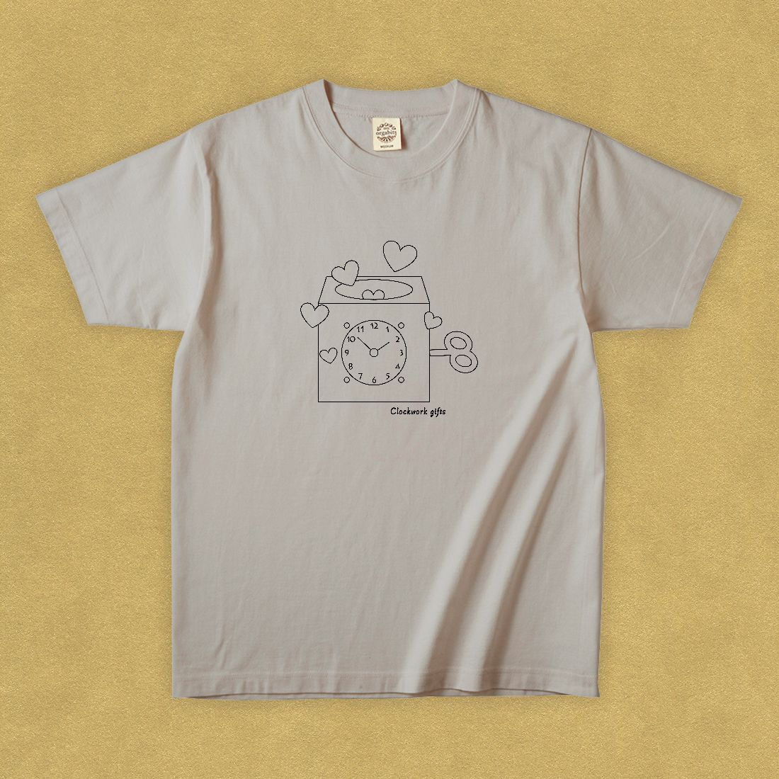 グラフィックTシャツ　Clockwork gifts Black