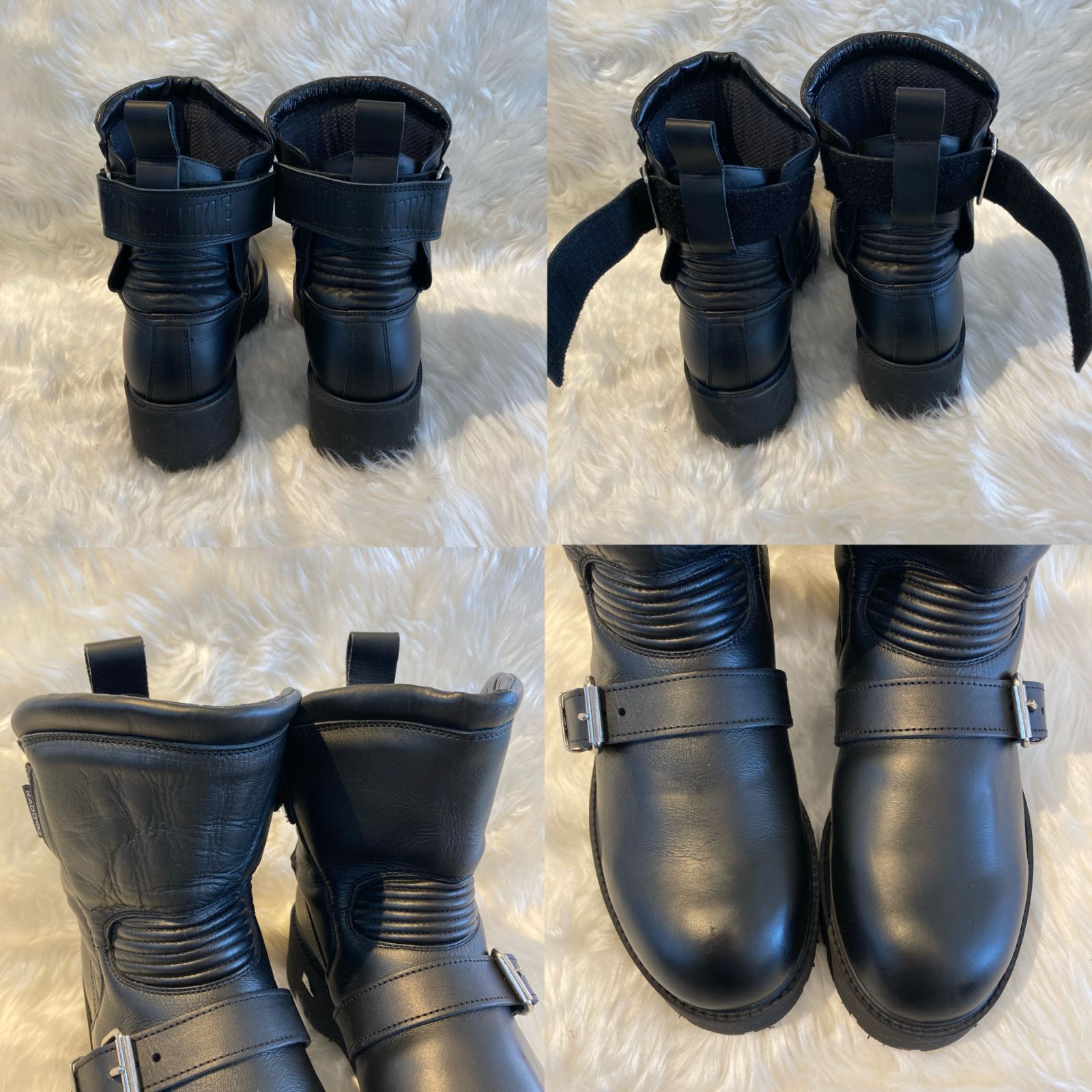 KADOYA カドヤ BLACK ANKLE バイク レザー ブーツ 26cm ブラック
