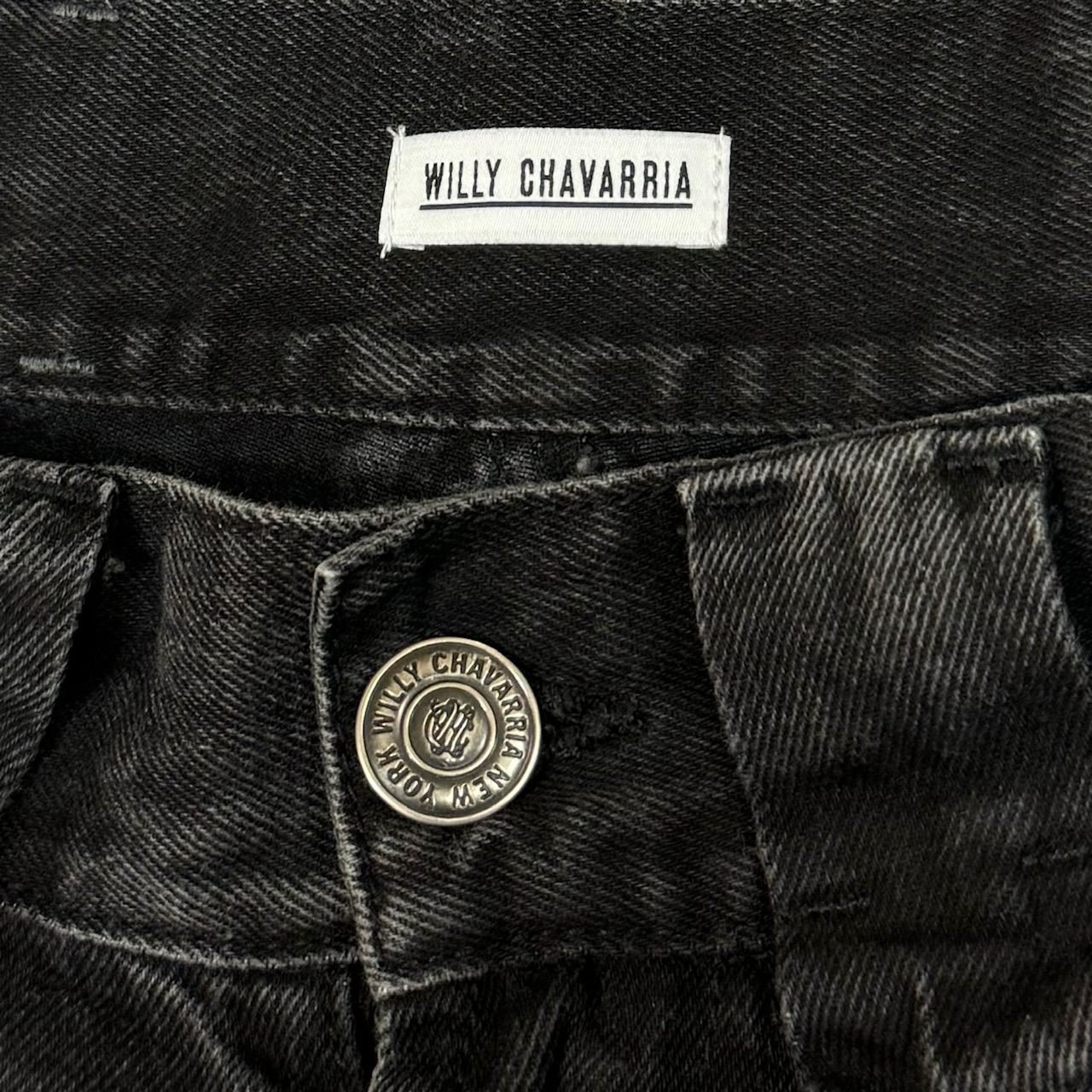 定価42900円 WILLY CHAVARRIA DENIM LAYERED PANTS レイヤード デニム 