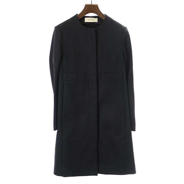 MARNI マルニ ノーカラーウールコート MARNI ノーカラーウールコート