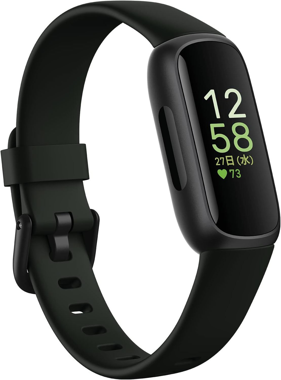 Fitbit Inspire 3 ミッドナイトゼン-ブラック 日本正規品 メーカー保証1年 最大10日間のバッテリー 健康指標ダッシュボード 心拍計測と睡眠スコア 心拍計