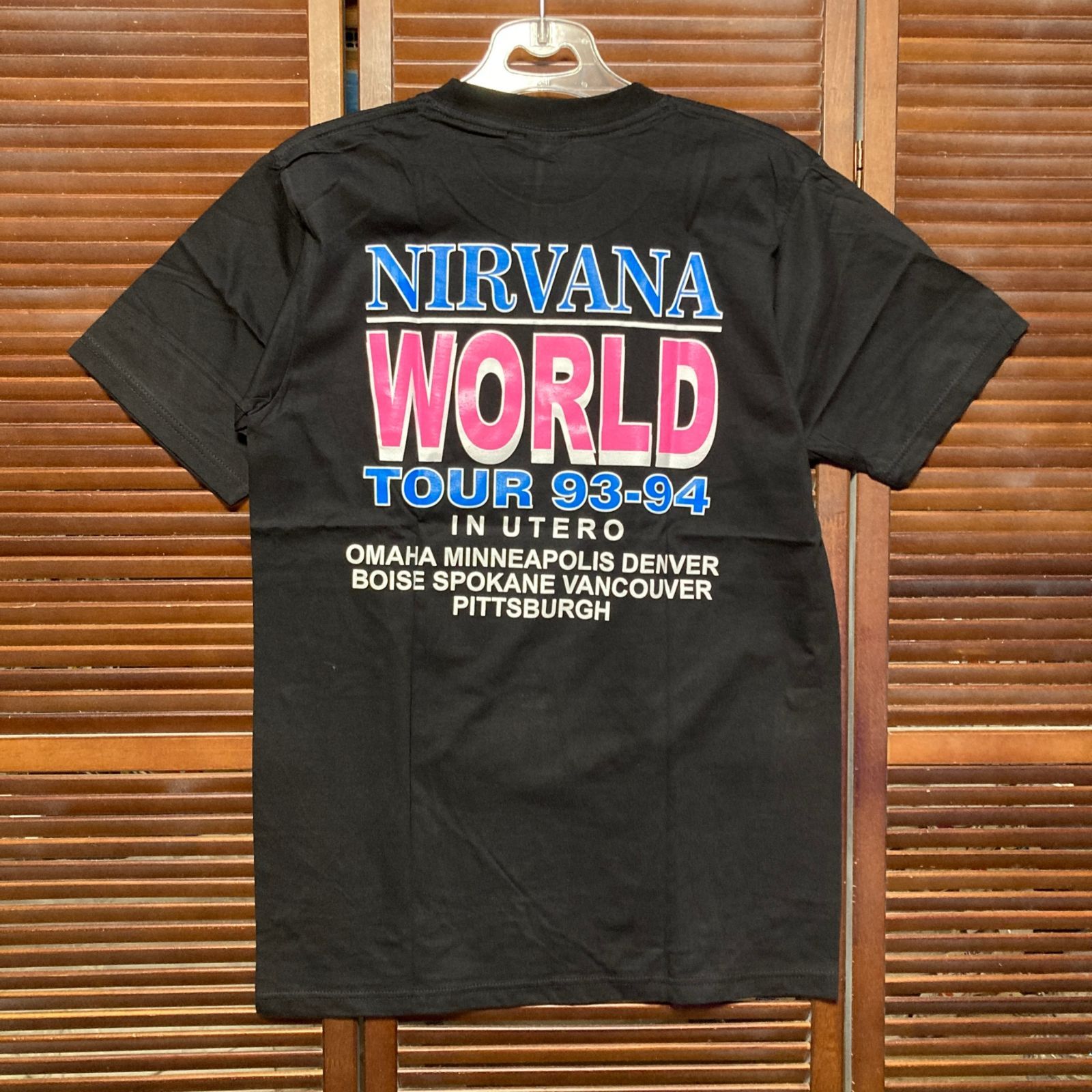 ニルバーナ NIRVANA カートコバーン 黒 Tシャツ tee ティー