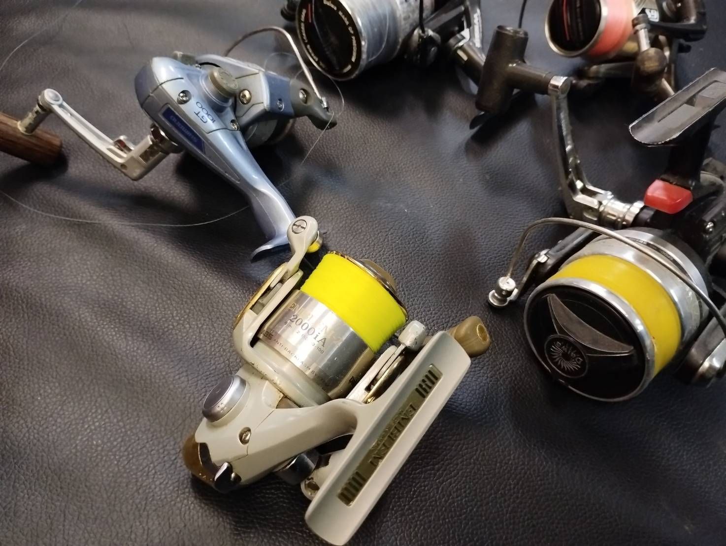 まとめ売り】中古スピニングリール5点セット（ダイワ、シマノ