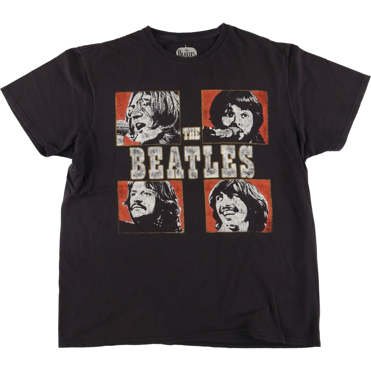 古着 THE BEATLES ビートルズ バンドTシャツ バンT メンズL相当  