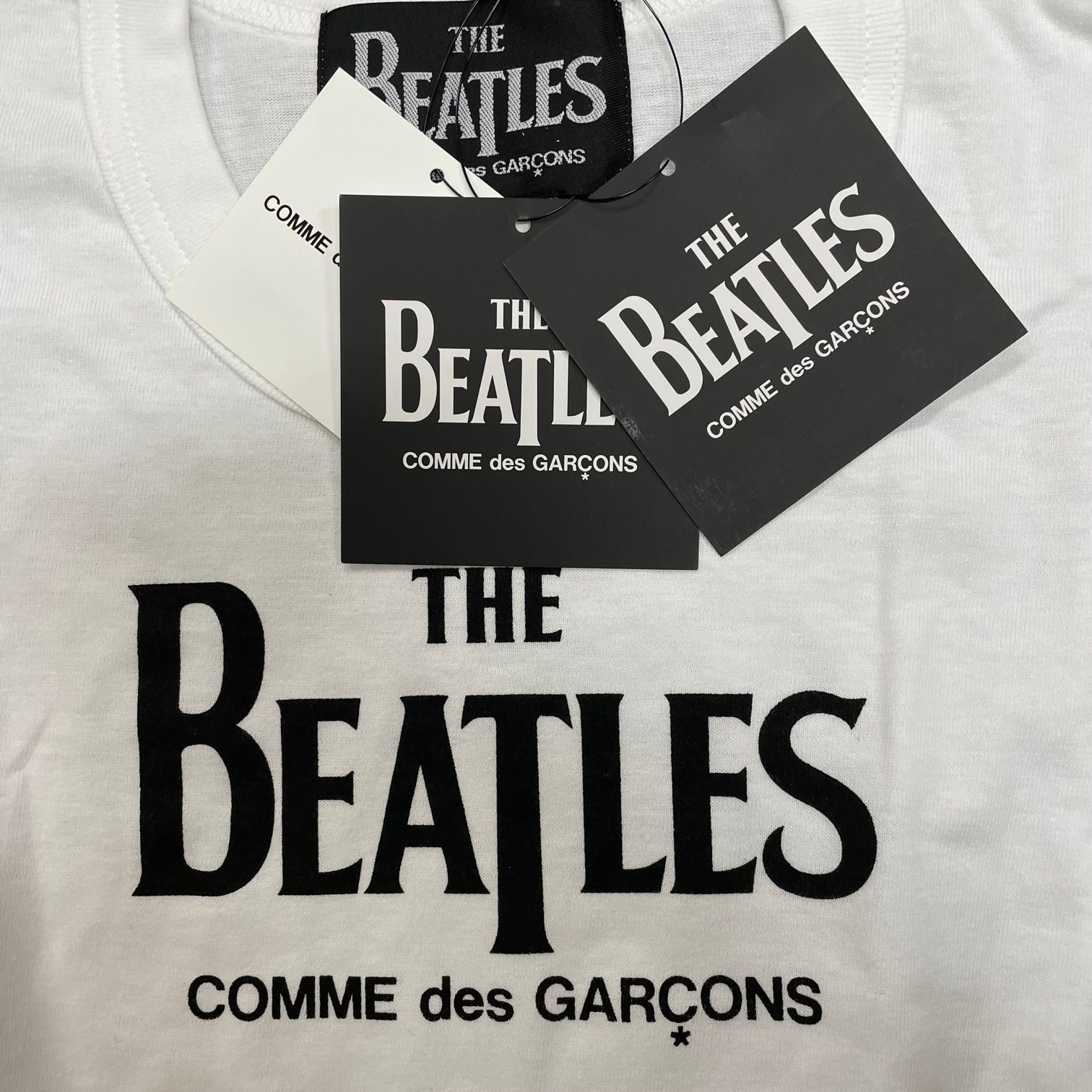 定価9900 新品 COMME des GARCONS THE BEATLES プリント Tシャツ