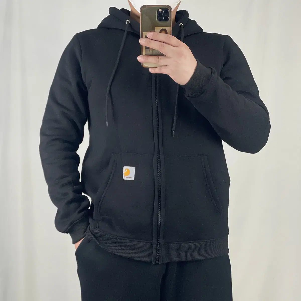 Carhartt フード付きジャンパー XL 黒