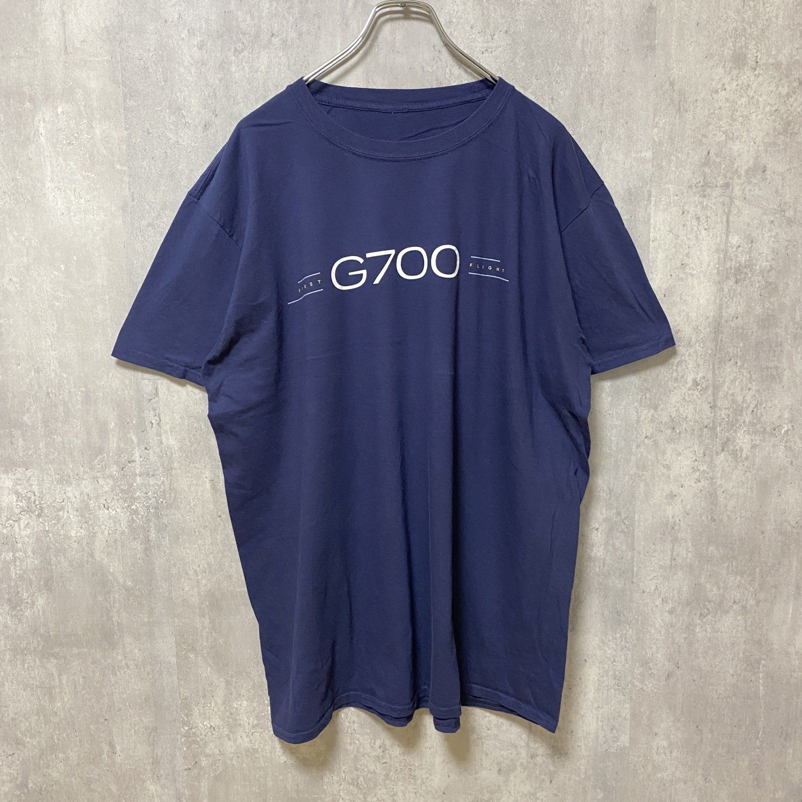 古着 used 半袖プリントTシャツ バックプリント ネイビー ビッグシルエット オーバーサイズ - メルカリ