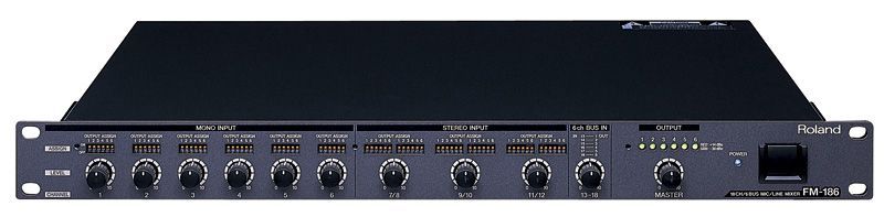 新品・未開封】Roland ローランド FM-186 18CH 6BUS MIC LINE MIXER