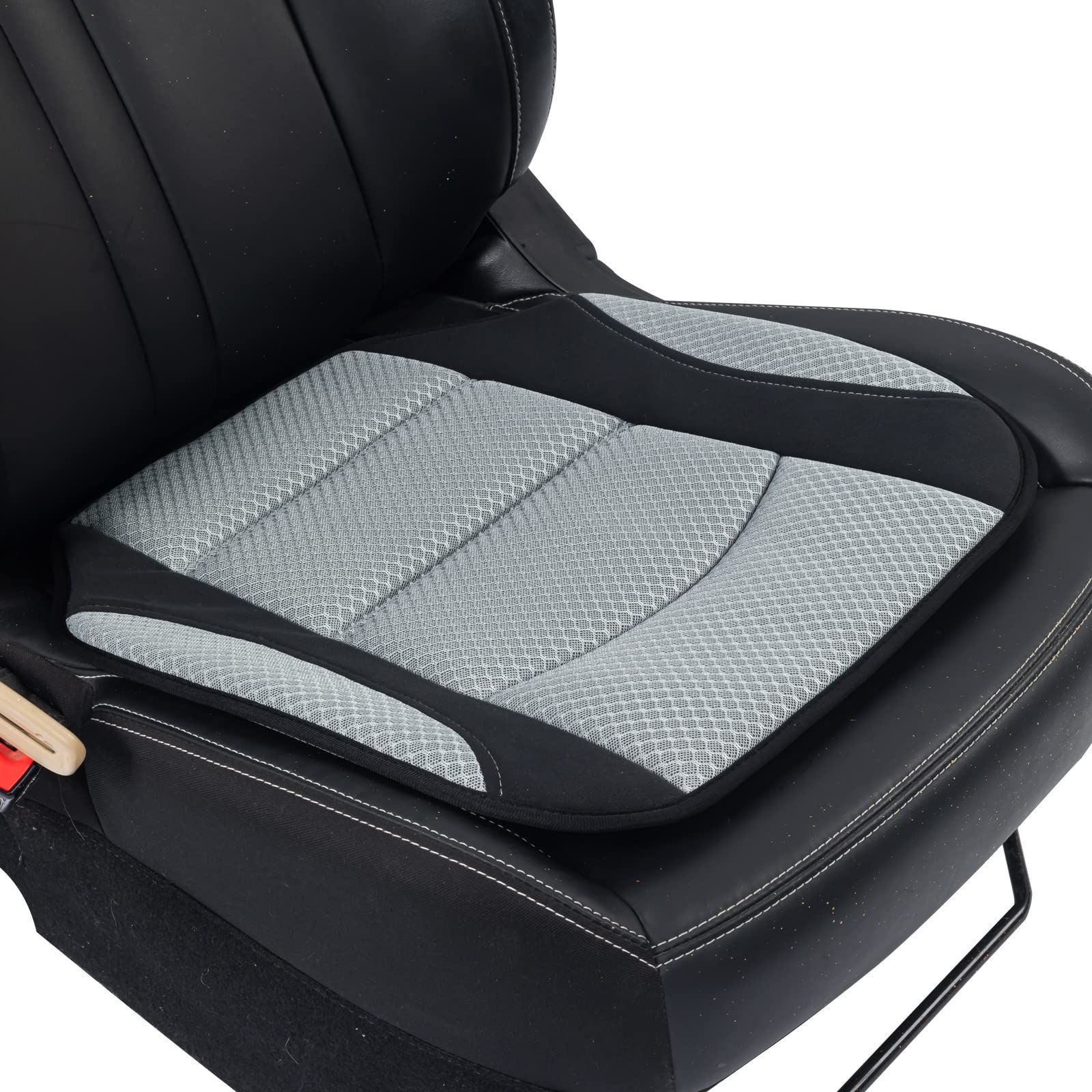 新品 SHIMAKYO カーシートクッション 車用 低反発 通気 運転席 助手席 オフィス 自宅用 滑り止め 抗菌防臭 蒸れにくい 年間使える ズレ防止仕様 おしゃれ 44×45cm