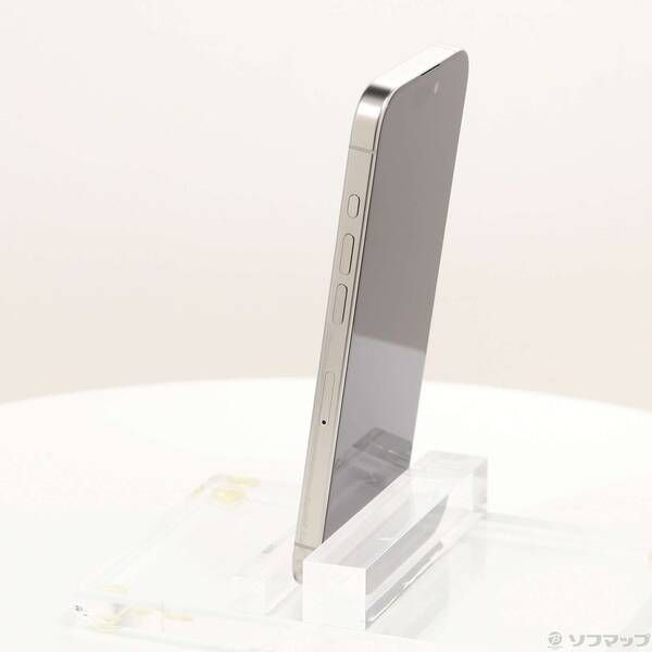 美品 SIMフリー iPhone 15 Pro 128GB ホワイトチタニウム iPhone 15 Pro 128GB - ホワイトチタニウム（SIMフリー）[整備済