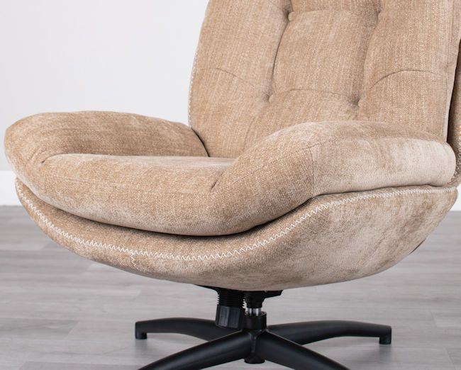 ロッキング機能 座面回転式パーソナルチェア（オットマン付）椅子