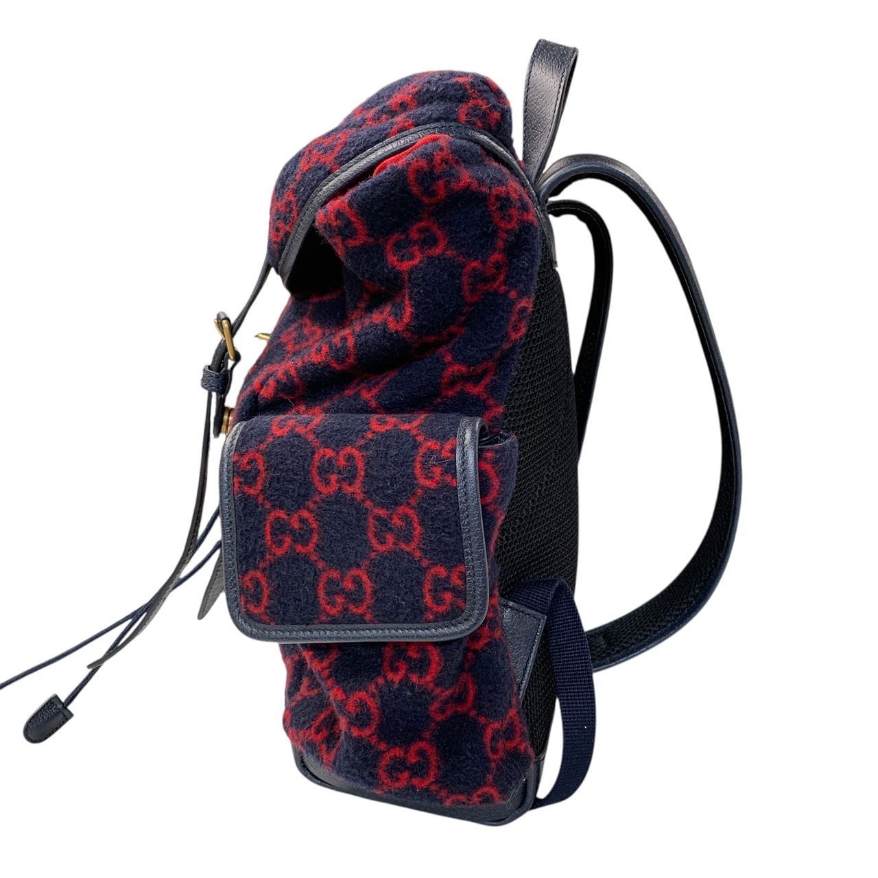 Aランク【グッチ】リュックサック/バックパック/598184/GGウール