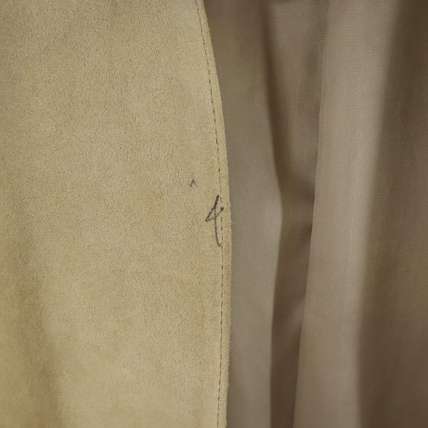 ロンハーマン ロング ラム レザーコート XS ベージュ Ron Herman 羊革