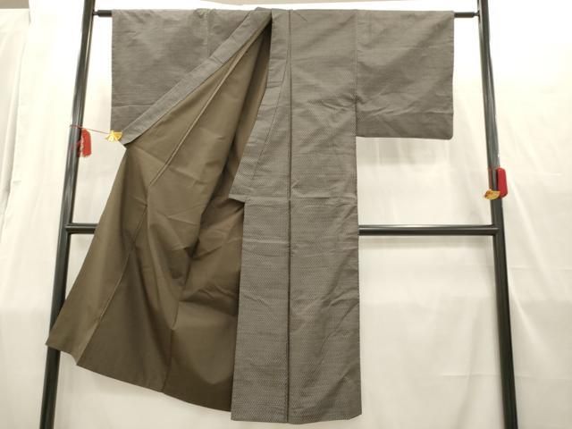 平和屋着物●男性　本場縞大島紬　格子　正絹　逸品　DAAS3831ps 平和屋着物○男性 本場縞大島紬 格子 正絹 逸品 DAAS3831ps 平和屋着物□