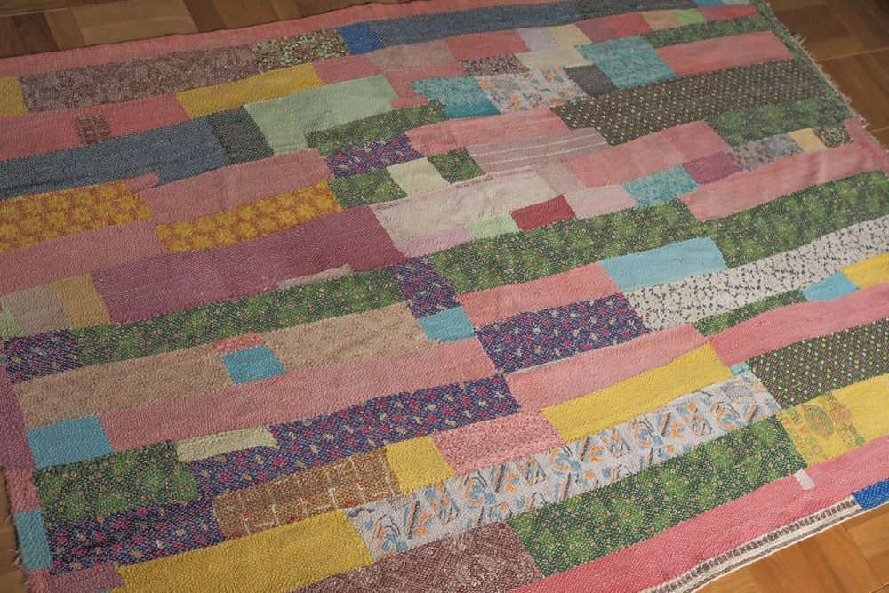 ヴィンテージカンタキルト＜F＞ India・ラリーキルト ・カンタクロス