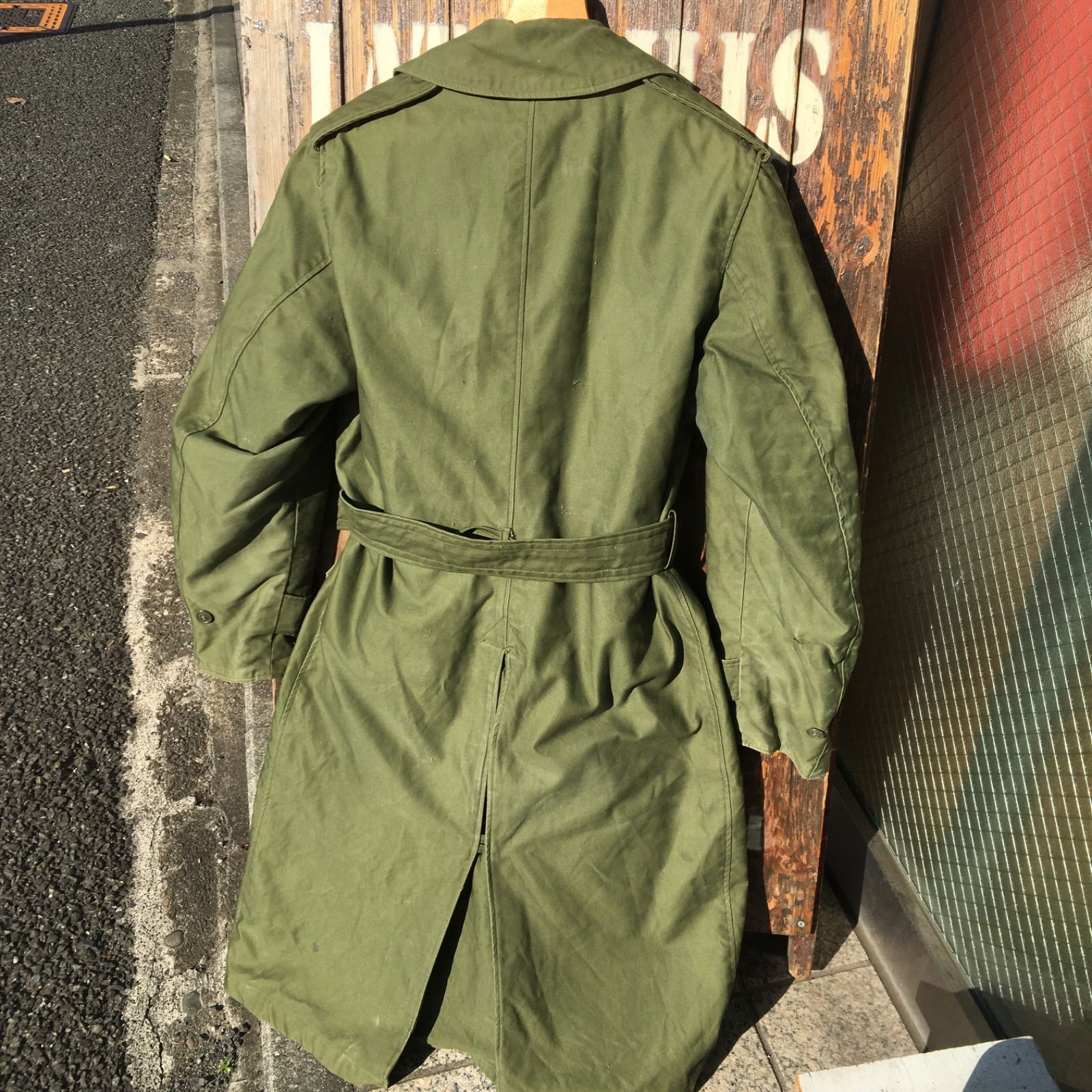 50's Vintage【US ARMY】ビンテージ 米軍 M-54 OVER COAT OG-107 アメリカ軍 オーバーコート トレンチコート  実物 ミリタリー オリジナル◇Size：US-S - メルカリ