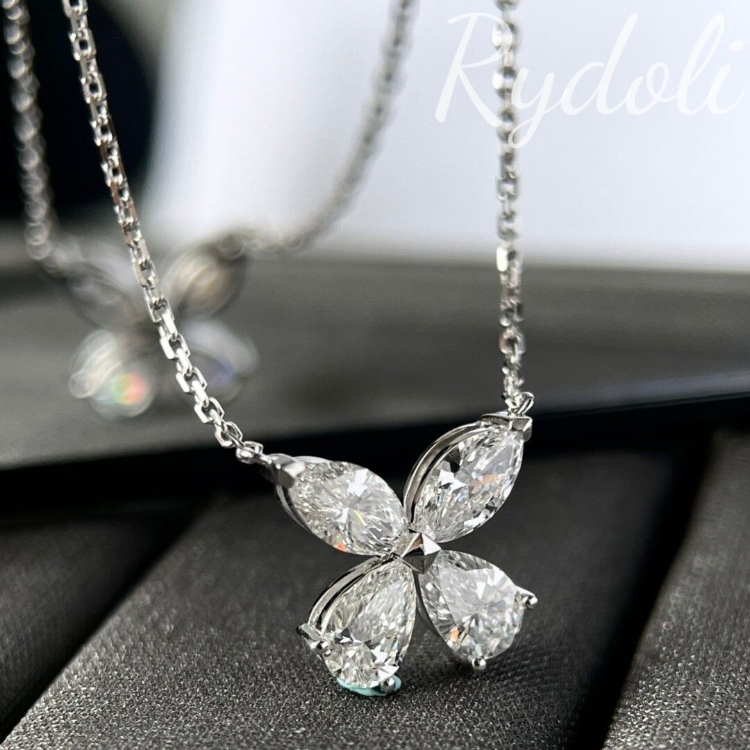 PT950 0.80ct オーダーメイドネックレス ラボグロウン