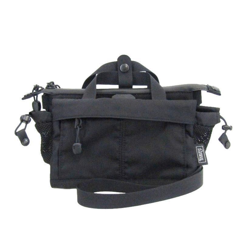 HARVEST LABEL ハーベスト サコッシュショルダー HWN-0058 コーデュラ ブルーサインナイロン サコッシュ ブラック 黒 24005379