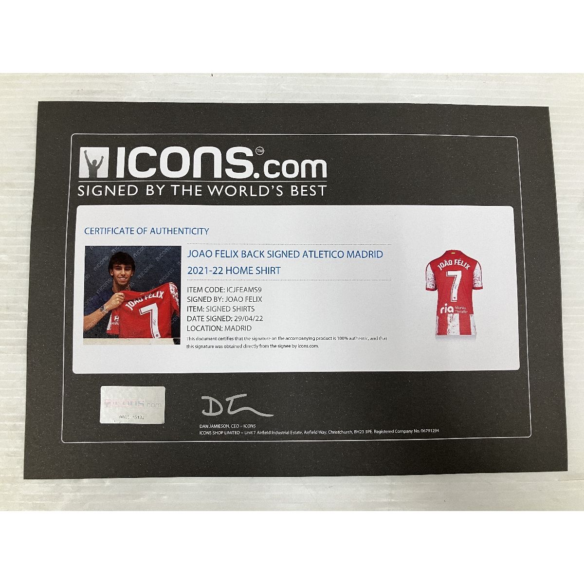 証明書付き】ICONS ICJFEAMS9 ジョアン・フェリックス