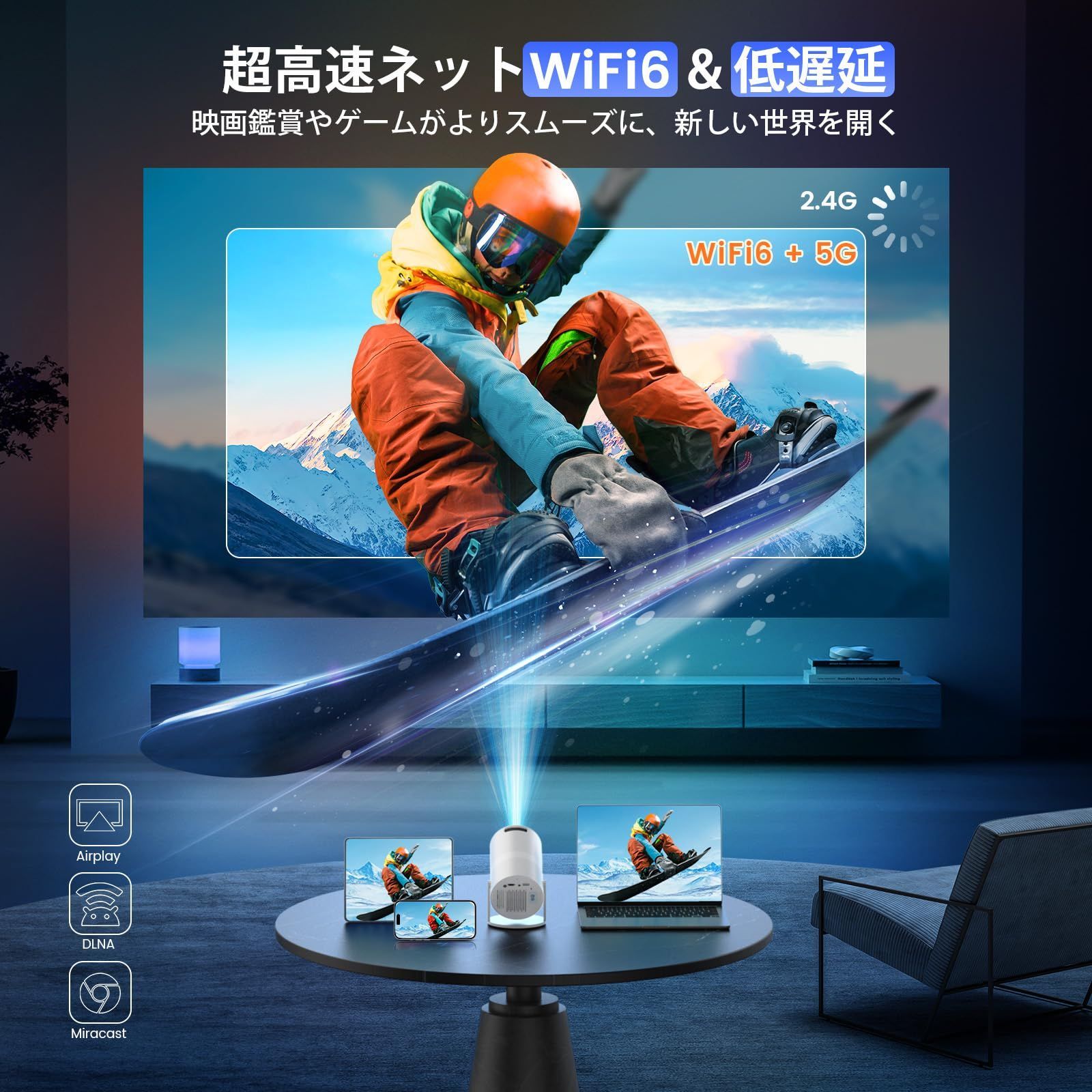 自動台形補正 4K対応