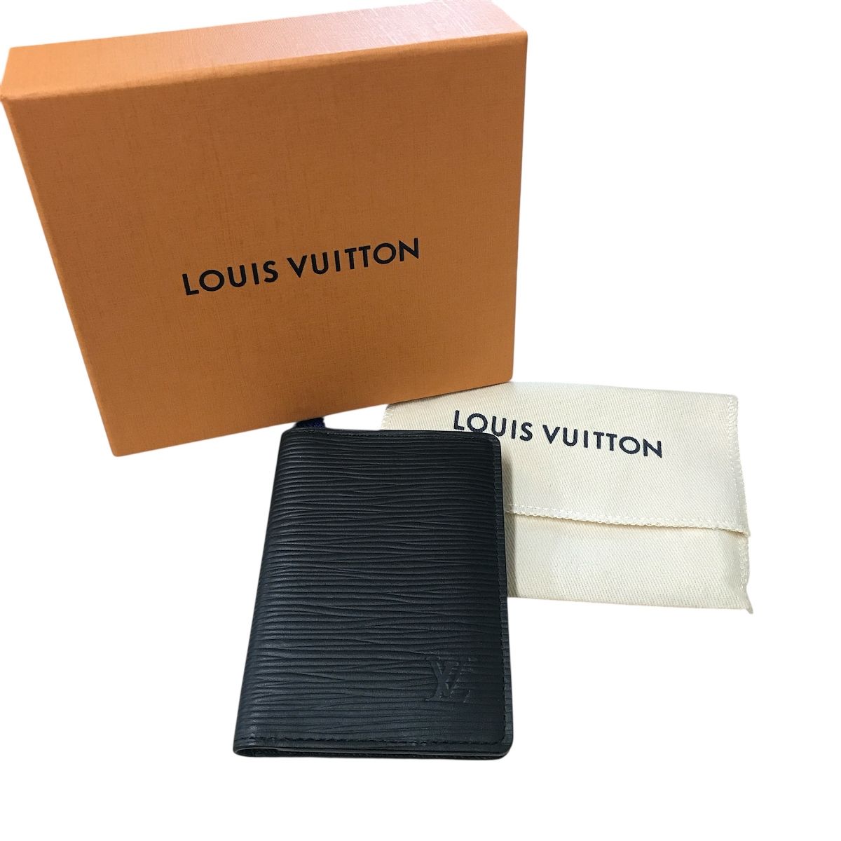 ルイヴィトン Louis Vuitton オーガナイザードゥポッシュ エピレザー ノワール カードケース メンズ T10020825