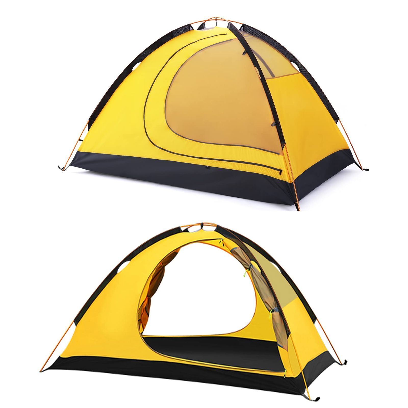 特価】GEERTOP テント 2人用 ソロテント 軽量 4シーズン 二重層 耐水圧 