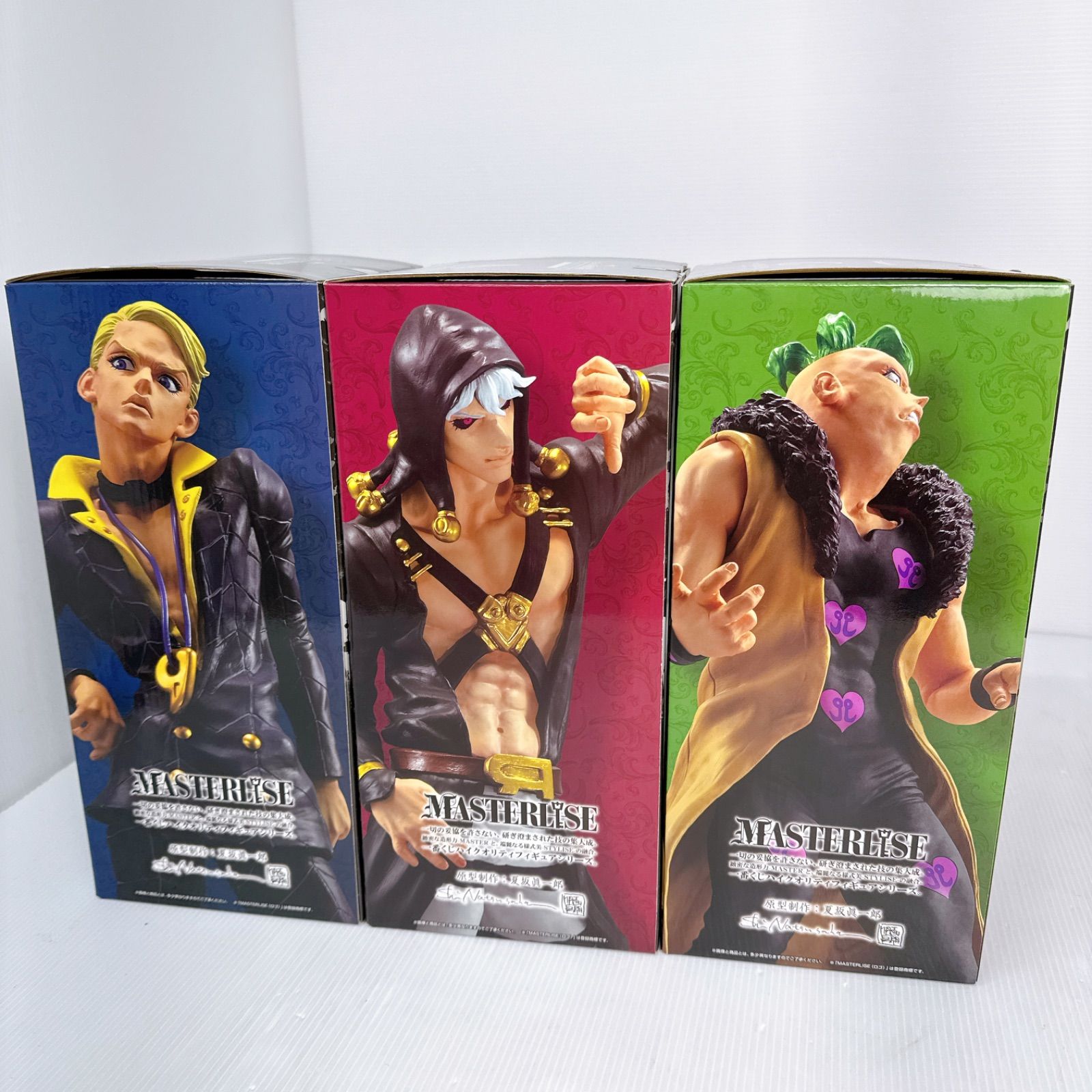 ジョジョ　1番くじ　リゾット・ネエロ、プロシュート、メローネ、おまけ 一番くじ ジョジョの奇妙な冒険 GOLDEN WIND -HITMAN TEAM-｜一