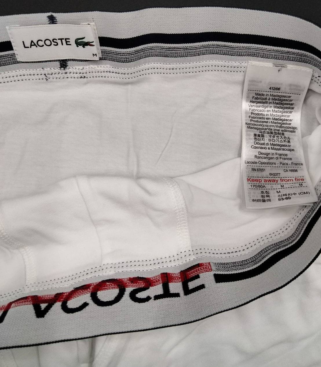 LACOSTE(ラコステ) ボクサーパンツ Mサイズ 2枚セット(2色