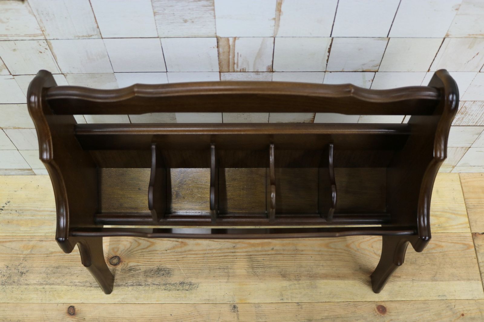 GMIK533 karimoku カリモク コロニアル スリッパラック シューズラック 収納 木製 昭和レトロ カントリー MARWIL-DEMENAGEMENTS_CH