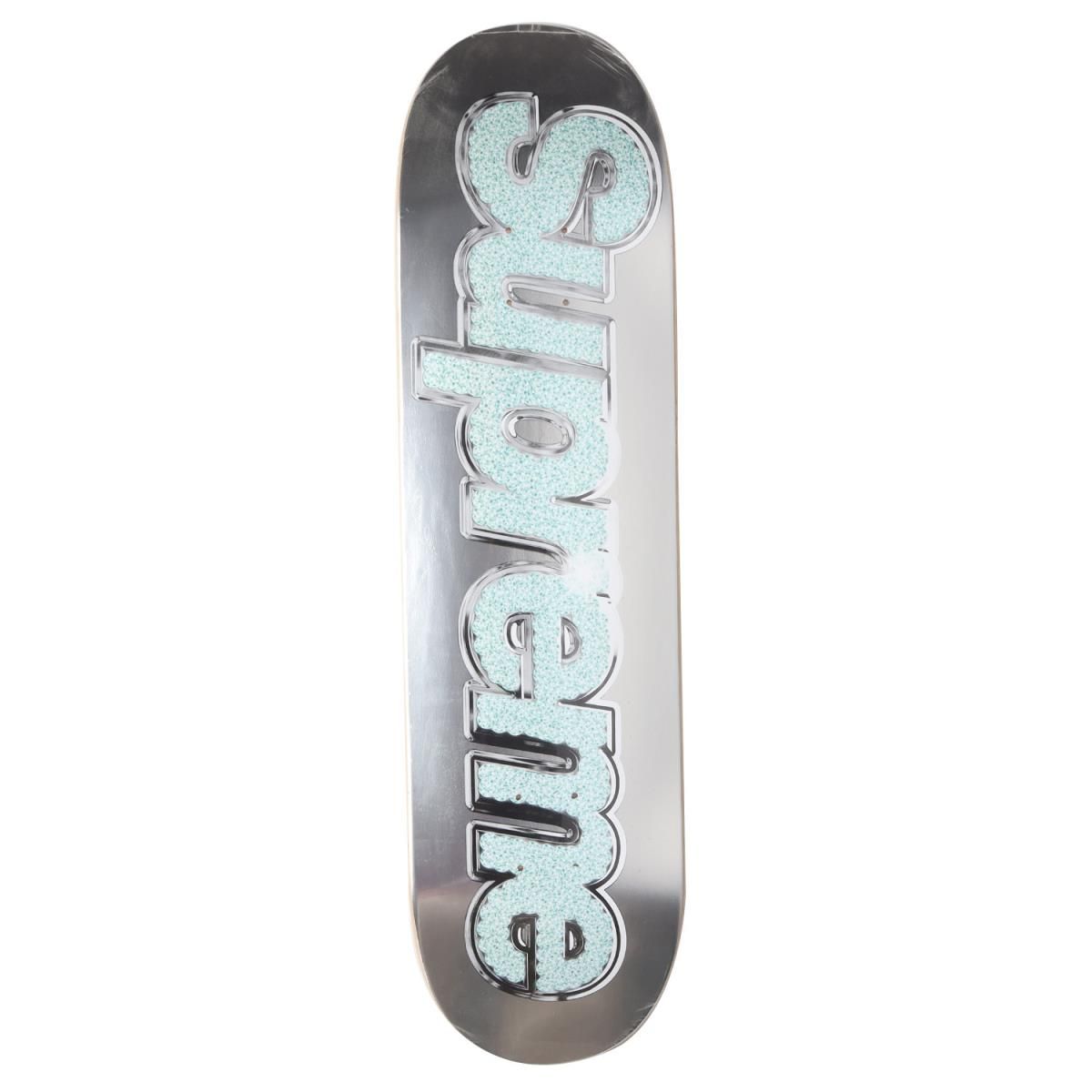 新品 Supreme シュプリーム スケボーデッキ 13SS ブリングロゴ Bling Logo Deck シルバー シンプル カジュアル ブランド  - メルカリ