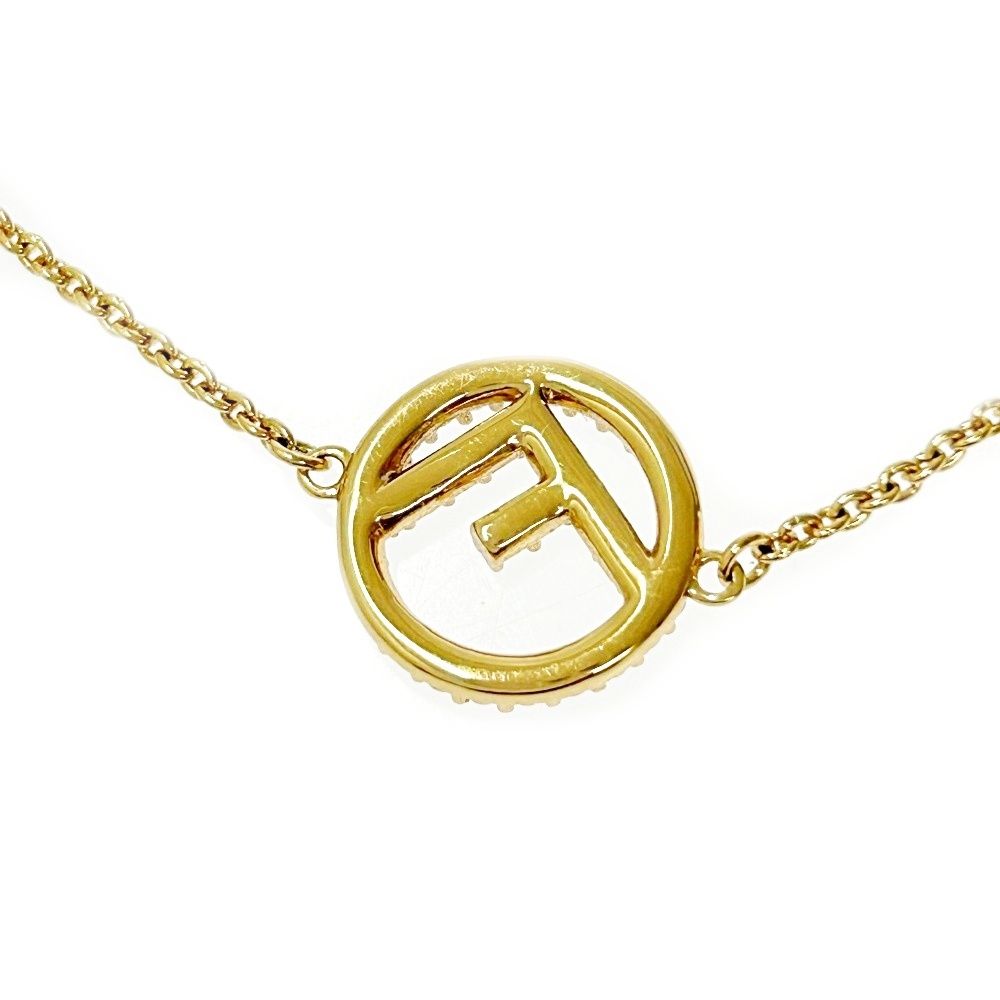 中古】FENDI フェンディ GP ラインストーン エフイズ ブレスレット