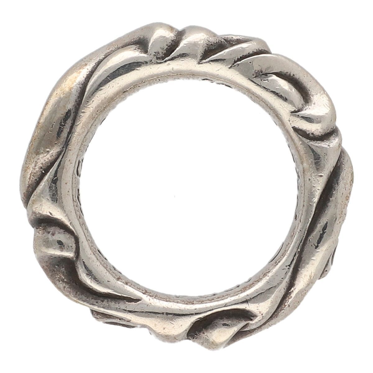 CHROME HEARTS クロムハーツ スクロール バンド リング 8号 クロムハーツ スモール スクロール ラベル リング 8号 SV925