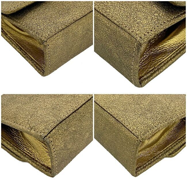 フェラガモ ミニ チェーン バッグ ゴールド ガンチーニ 214771 レア