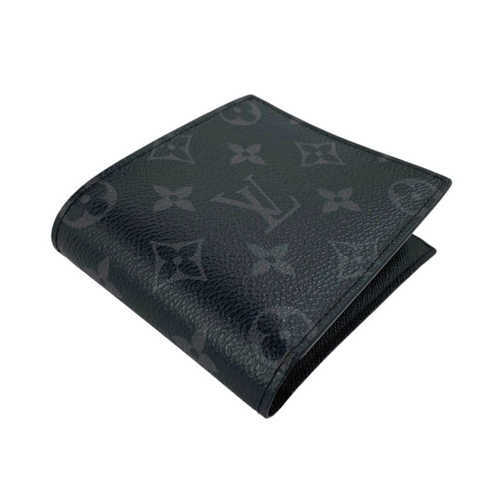 【新品に近い】 新型 箱袋付 ルイヴィトン エクリプス マルコNM　黒 二つ折り □美品□ ルイヴィトン エクリプス ポルトフォイユ マルコNM 二つ折り