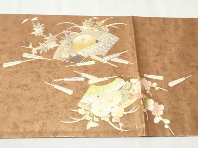 平和屋着物○金彩友禅 卓越技能者・名工・和田光正 太鼓柄袋帯