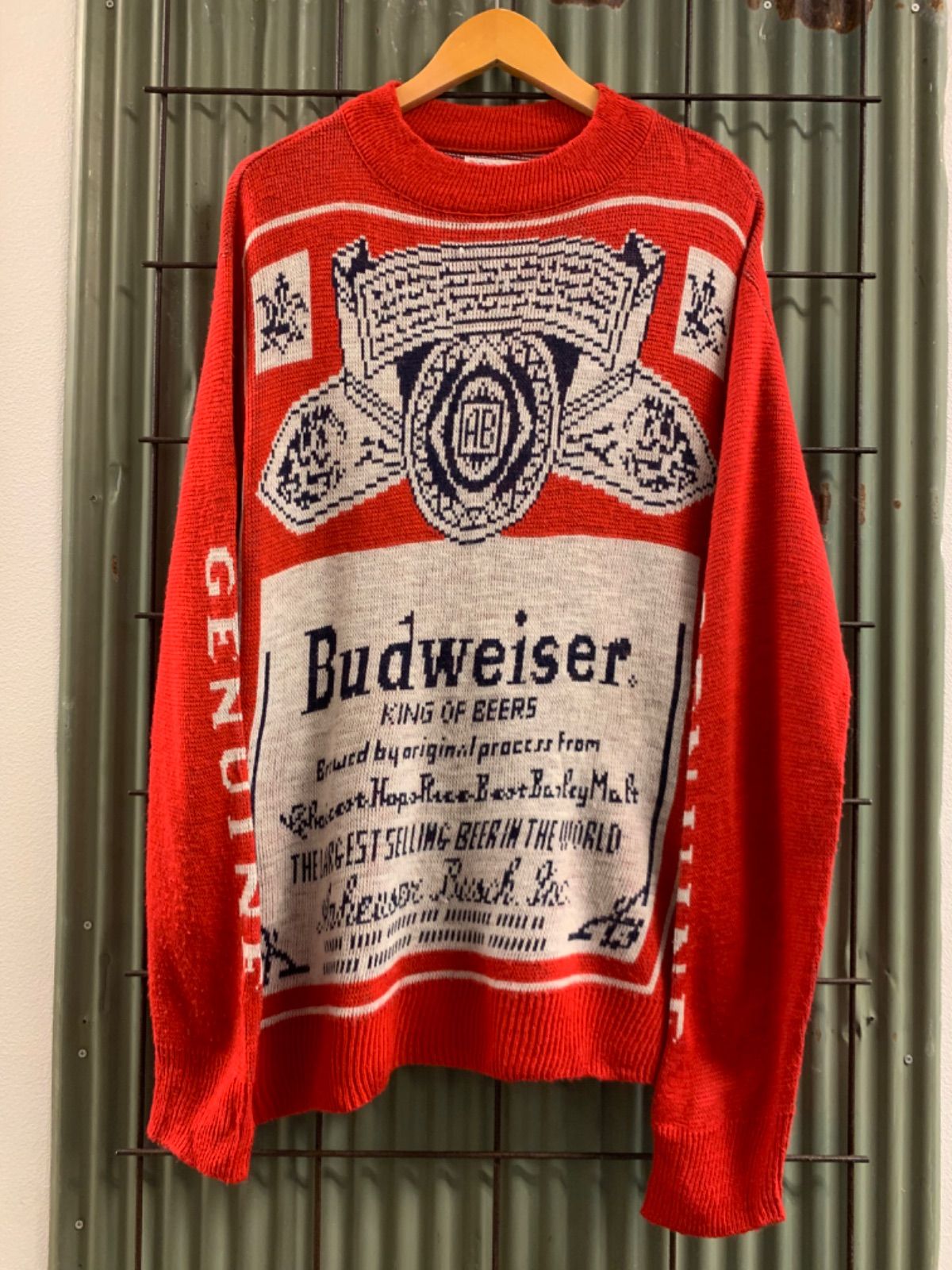Vintage Budweiser バドワイザー ニット セーター - メルカリ