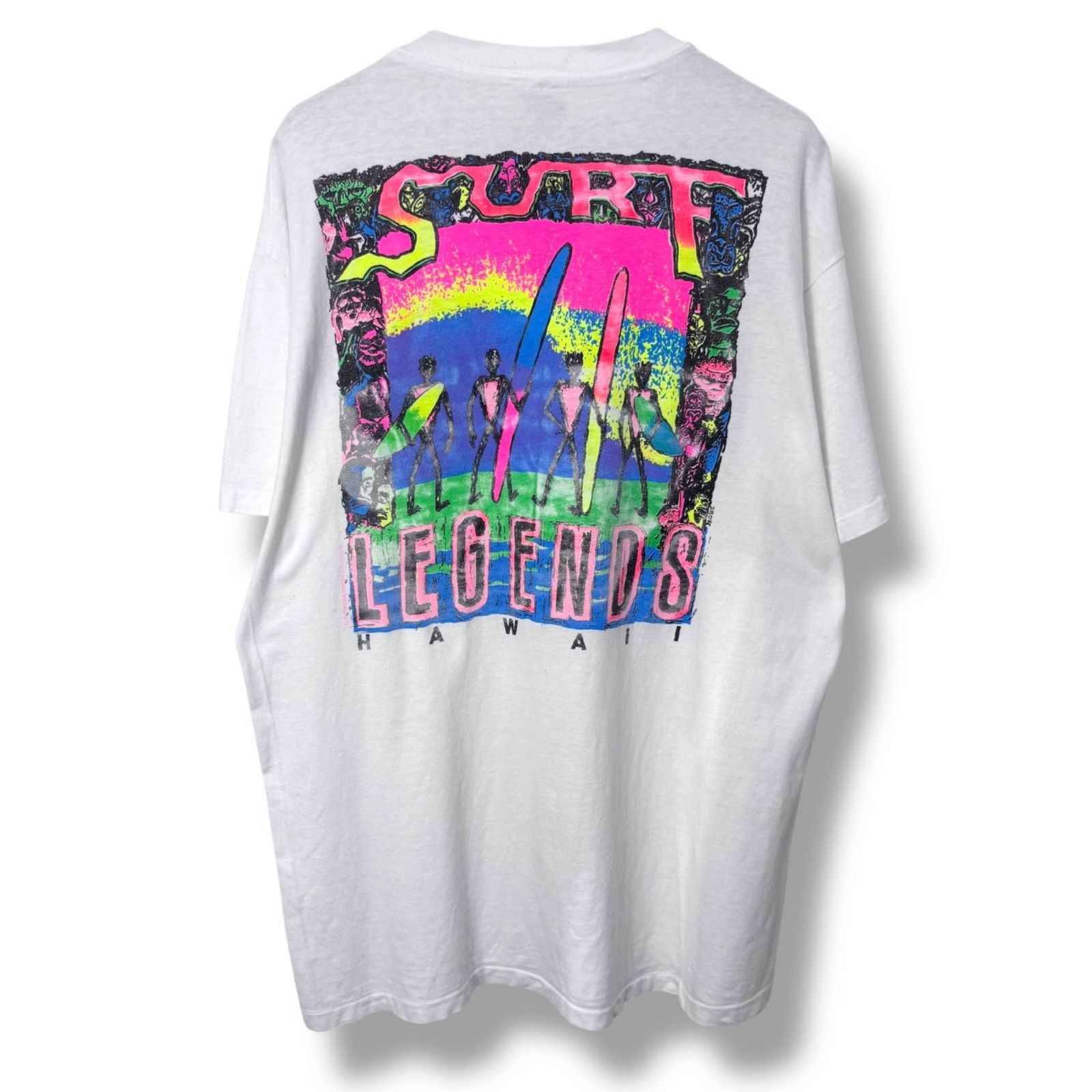 90s SURF LEGENDS HAWAII Print T-Shirt 【L】90年代 オールド 90s SURF LEGENDS HAWAII Print T-Shirt 【L】90年代 オールド