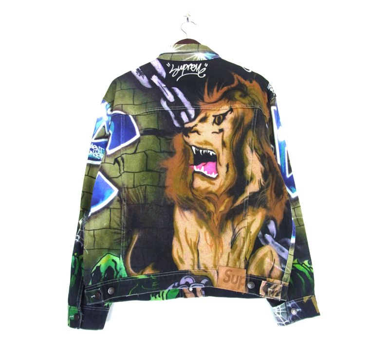 シュプリーム Supreme □ 18SS 【 Lions Den Denim Trucker Jacket ...