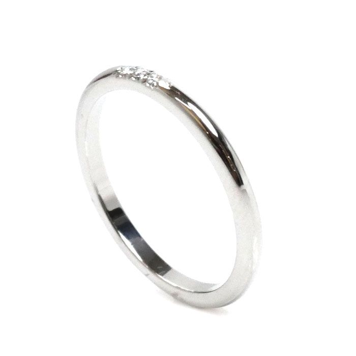 TIFFANY&Co. ティファニー Pt950プラチナ クラシックバンド 3Pダイヤ  