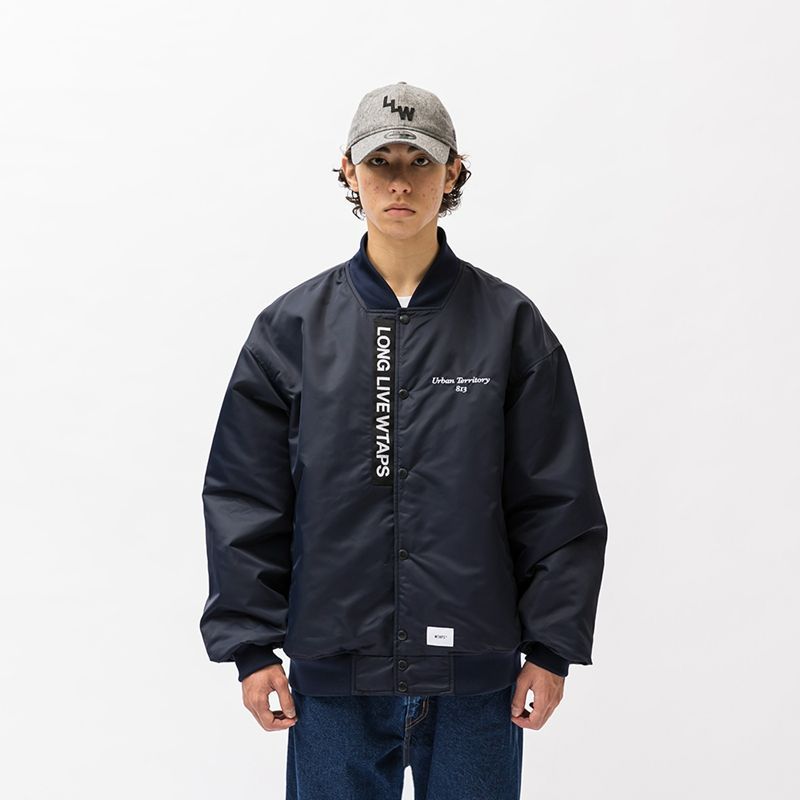 ジャケット/アウタージャケット/アウターnavy Mサイズ wtaps TEAM JACKET NYLON TWILL ...