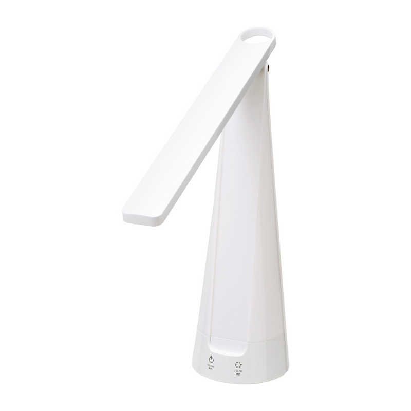 【 新品 未開封 】 ELPA ＬＥＤデスクライト 卓上タイプ AS-LED08CC(W) 未使用 送料無料