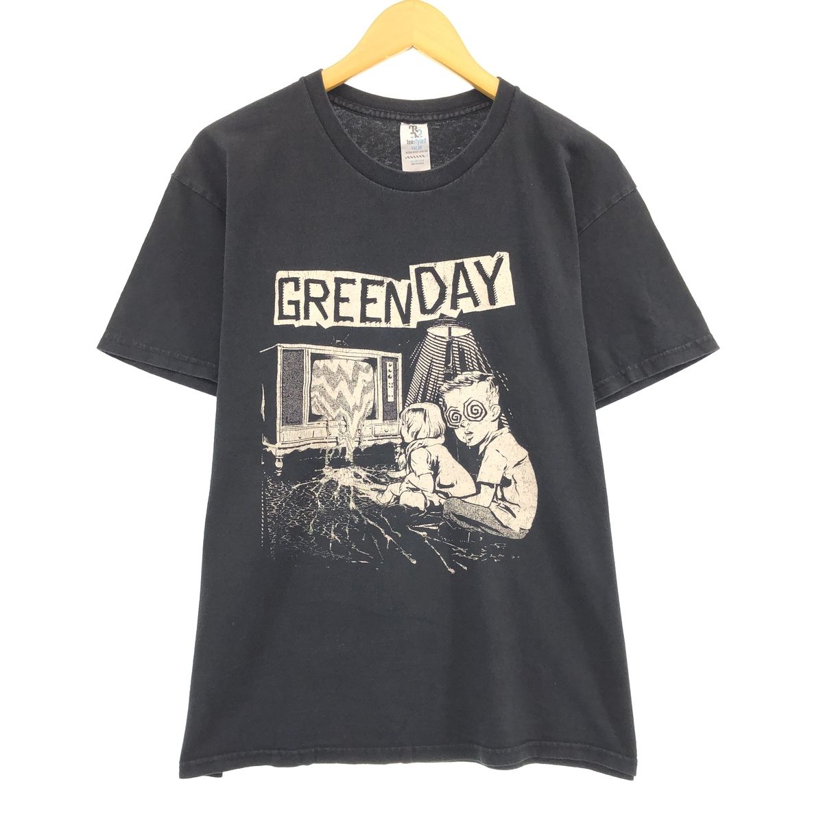 古着 teestyled GREEN DAY グリーンデイ バンドTシャツ バンT メンズL/eaa432488