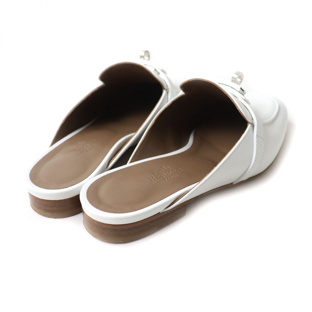 エルメス オズ レザー ケリー金具 ミュール ホワイト ミュール 《オズ》 | Hermès - エルメス-公式サイト