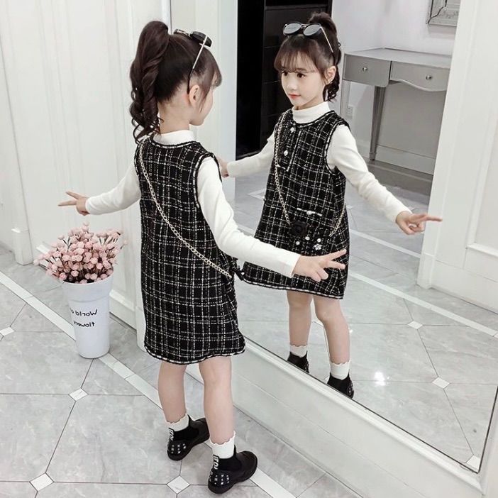 最新デザインの ツイードコート 140 子供キッズ おしゃれ 可愛い 韓国 モノトーン
